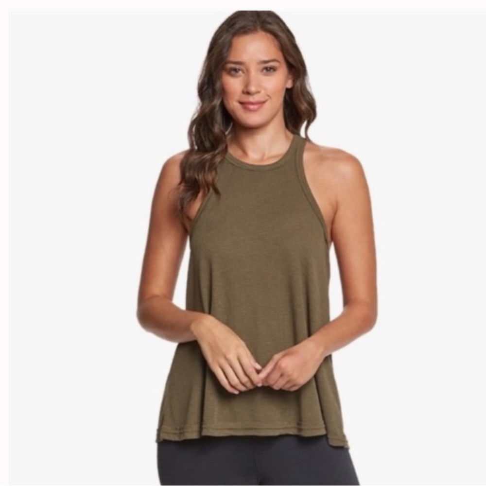 Free People Olive Green Tank Top Sz Small Relaxed Fit